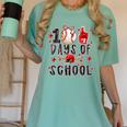 Happy 100 Days Of School Baseball Girls Coquette Bow Teacher Women's Comfort Colors T-Shirt Violet Happy 100 Days Of School Baseball Girls Coquette Bow Teacher Women's Comfort Colors T-Shirt Violet