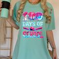 Happy 100 Days Of School Game Day Baseball Ice Cream Drip Women's Comfort Colors T-Shirt Violet Happy 100 Days Of School Game Day Baseball Ice Cream Drip Women's Comfort Colors T-Shirt Violet