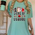 Happy 101 Days Of School Baseball Sports 100th Day Women's Comfort Colors T-Shirt Violet Happy 101 Days Of School Baseball Sports 100th Day Women's Comfort Colors T-Shirt Violet