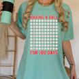 Having A Ball For 100 Days Of School 100th Baseball Women's Comfort Colors T-Shirt Violet