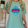 HBCU Swing For Greatness Baseball Softball College Apparel Women's Comfort Colors T-Shirt Violet
