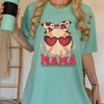 Heart Glasses Baseball Mama Baseball Mom Mother's Day Women's Comfort Colors T-Shirt Violet