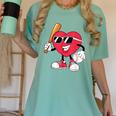 Heart Play Baseball Valentine's Day Teens Boys Girls Kids Women's Comfort Colors T-Shirt Violet Heart Play Baseball Valentine's Day Teens Boys Girls Kids Women's Comfort Colors T-Shirt Violet