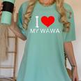 I Heart My Wawa Raglan Baseball Tee Women's Comfort Colors T-Shirt Violet I Heart My Wawa Raglan Baseball Tee Women's Comfort Colors T-Shirt Violet