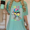 I Hit 100 Days Of School Baseball Drip 100th Day Of School Women's Comfort Colors T-Shirt Violet I Hit 100 Days Of School Baseball Drip 100th Day Of School Women's Comfort Colors T-Shirt Violet