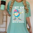 I Hit 100 Days Of School Baseball Ice Cream Drip Boys Girls Women's Comfort Colors T-Shirt Violet