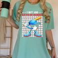 I Hit 100 Days Of School Baseball Player Kids Boys Son Women's Comfort Colors T-Shirt Violet I Hit 100 Days Of School Baseball Player Kids Boys Son Women's Comfort Colors T-Shirt Violet