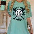 Home Run Mom Shirt Baseball Mom Mother's Day Women's Comfort Colors T-Shirt Violet