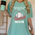 Home Runs And Heartbeats Being A Baseball Mom Women's Comfort Colors T-Shirt Violet Home Runs And Heartbeats Being A Baseball Mom Women's Comfort Colors T-Shirt Violet