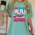 HUGvyn 100 Days Of School Baseball Ice Cream Teacher Student Women's Comfort Colors T-Shirt Violet