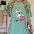 HUGvyn I Survived 100 Days Of School Baseball 6 7 Ice Cream Women's Comfort Colors T-Shirt Violet