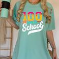 Ice Cream Drip 100 Days Of School Baseball Boys 100th Day Women's Comfort Colors T-Shirt Violet