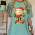 Ice Cream Drip Baseball Christmas Baseball Drip Candy Cane Women's Comfort Colors T-Shirt Violet Ice Cream Drip Baseball Christmas Baseball Drip Candy Cane Women's Comfort Colors T-Shirt Violet