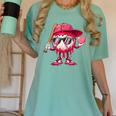 Ice Cream Drip Baseball Valentine's Day Spots Baseball Drip Women's Comfort Colors T-Shirt Violet
