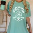 I'Ll Be Waiting For You At Home Baseball Catcher Women's Comfort Colors T-Shirt Violet I'Ll Be Waiting For You At Home Baseball Catcher Women's Comfort Colors T-Shirt Violet