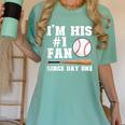 I'm His 1 Fan Since Day One Baseball Mom Women's Comfort Colors T-Shirt Violet I'm His 1 Fan Since Day One Baseball Mom Women's Comfort Colors T-Shirt Violet