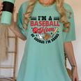I'm A Baseball Mom Of Course I'm Broke Sport Lover Women's Comfort Colors T-Shirt Violet