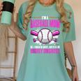 I'm A Baseball Mom Baseball Pitcher Catcher Baseball Player Women's Comfort Colors T-Shirt Violet