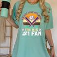 I'm Not Just His Mom Baseball Moms Baseball Mothers Women's Comfort Colors T-Shirt Violet