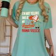 I'm Not Yelling This Is My Baseball Nana Voice Baseball Mom Women's Comfort Colors T-Shirt Violet