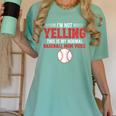 I'm Not Yelling This Is My Normal Baseball Mom Voice Women's Comfort Colors T-Shirt Violet
