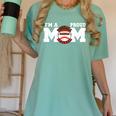 I'm A Proud Mom Football Baseball Mom Women's Comfort Colors T-Shirt Violet I'm A Proud Mom Football Baseball Mom Women's Comfort Colors T-Shirt Violet