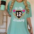 It's My 12th Birthday Baseball Fan Celebration Women's Comfort Colors T-Shirt Violet