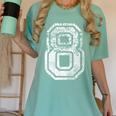 Jersey Number 8 Eight T-Shirt Football Number Baseball Mom Women's Comfort Colors T-Shirt Violet