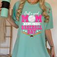 Just A Good Mom With A Baseball Bat Baseball Mom Women's Comfort Colors T-Shirt Violet Just A Good Mom With A Baseball Bat Baseball Mom Women's Comfort Colors T-Shirt Violet