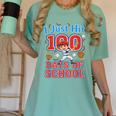 I Just Hit 100 Days Of School Baseball 100th Day Boys Kids Women's Comfort Colors T-Shirt Violet