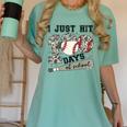 I Just Hit 100 Days Of School Teacher Baseball Boys Kids Women's Comfort Colors T-Shirt Violet