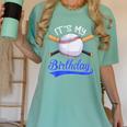 Kids 8th Baseball Birthday Party Boys Sport Fan 8 Years Old Women's Comfort Colors T-Shirt Violet
