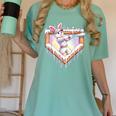 Kids Happy Easter Bunny Playing Baseball Boy Ice Cream Drip Women's Comfort Colors T-Shirt Violet Kids Happy Easter Bunny Playing Baseball Boy Ice Cream Drip Women's Comfort Colors T-Shirt Violet