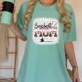 Leopard Baseball Mom Mama Mommy Bleached Women's Comfort Colors T-Shirt Violet Leopard Baseball Mom Mama Mommy Bleached Women's Comfort Colors T-Shirt Violet