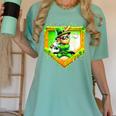 Leprechaun Baseball St Patricks Day Ice Cream Drip Men Boys Women's Comfort Colors T-Shirt Violet Leprechaun Baseball St Patricks Day Ice Cream Drip Men Boys Women's Comfort Colors T-Shirt Violet