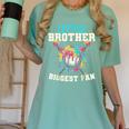 Little Brother Biggest Fan Baseball Cream Drip Crossed Bats Women's Comfort Colors T-Shirt Violet Little Brother Biggest Fan Baseball Cream Drip Crossed Bats Women's Comfort Colors T-Shirt Violet