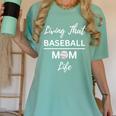 Living That Baseball Mom Life Premium Women's Comfort Colors T-Shirt Violet