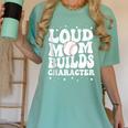 Loud Baseball Mom Builds Character Women's Comfort Colors T-Shirt Violet Loud Baseball Mom Builds Character Women's Comfort Colors T-Shirt Violet
