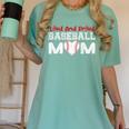 Loud And Proud Baseball Mom Baseball Mom Heart Women's Comfort Colors T-Shirt Violet