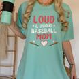 Loud Proud Baseball Mom Women's Comfort Colors T-Shirt Violet