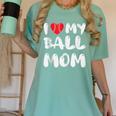 I LOVE MY BASEBALL MOM Women's Comfort Colors T-Shirt Violet I LOVE MY BASEBALL MOM Women's Comfort Colors T-Shirt Violet