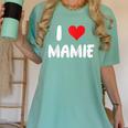 I Love Mamie Heart Grandma Grandmother Grandparent Raglan Baseball Tee Women's Comfort Colors T-Shirt Violet I Love Mamie Heart Grandma Grandmother Grandparent Raglan Baseball Tee Women's Comfort Colors T-Shirt Violet