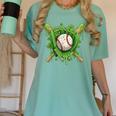 Lucky Shamrock Baseball Gloves Drip St Patrick's Day Boys Women's Comfort Colors T-Shirt Violet Lucky Shamrock Baseball Gloves Drip St Patrick's Day Boys Women's Comfort Colors T-Shirt Violet