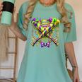 Mardi Gras Baseball Jester Hat New Orleans Men Women Kid Women's Comfort Colors T-Shirt Violet Mardi Gras Baseball Jester Hat New Orleans Men Women Kid Women's Comfort Colors T-Shirt Violet