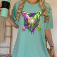 Mardi Gras Ice Cream Drip Baseball Sports For Men Women Kids Women's Comfort Colors T-Shirt Violet