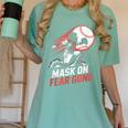 Mask On Fear Gone Baseball Catcher Softball Women's Comfort Colors T-Shirt Violet Mask On Fear Gone Baseball Catcher Softball Women's Comfort Colors T-Shirt Violet
