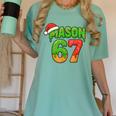 Mason 67 Christmas Ice Cream Drip Meme Six Seven Baseball Women's Comfort Colors T-Shirt Violet