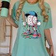 Melting Slime Sprinkle Baseball Mascot With Bat Women's Comfort Colors T-Shirt Violet Melting Slime Sprinkle Baseball Mascot With Bat Women's Comfort Colors T-Shirt Violet