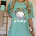 Messy Ball Puzzle Baseball Mom Life Autism Awareness Month Women's Comfort Colors T-Shirt Violet Messy Ball Puzzle Baseball Mom Life Autism Awareness Month Women's Comfort Colors T-Shirt Violet
