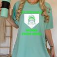Messy Bun Baseball Mom My Stepchild Works From Home Women's Comfort Colors T-Shirt Violet